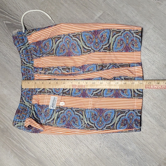 Polo by Ralph Lauren multicolor strips floral swimming trunk men size L - Picture 5 of 9
